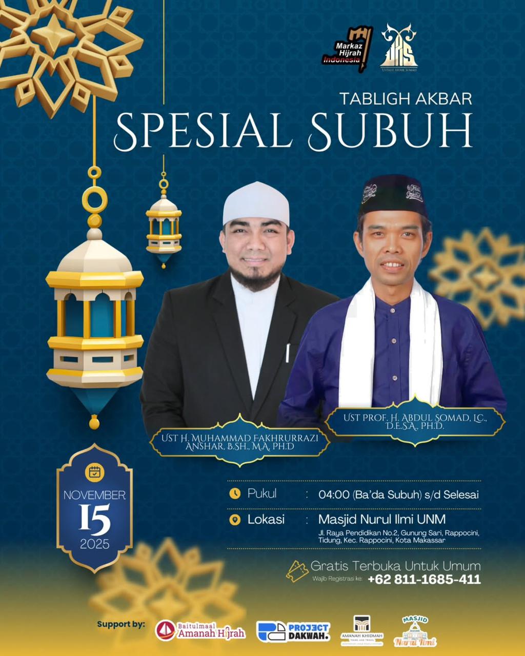 Tabligh Akbar Menjemput Cahaya Ilmu di Waktu yang Paling Berkah