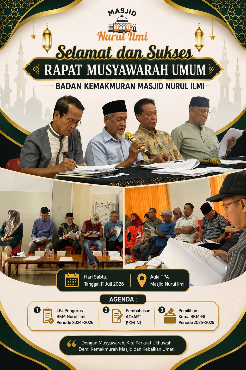 Rapat Musyawarah Umum BKM Nurul Ilmi UNM
